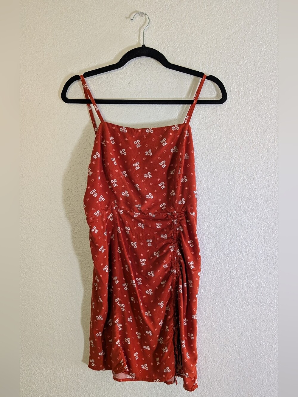 Aeropostale Burnt Orange Floral Mini Dress
